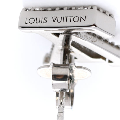 Louis Vuitton Crystal LV Iconic Earrings Silver 4 of 6