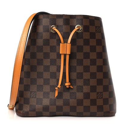 Louis Vuitton Damier Ebene Neonoe MM Safran 1 of 10