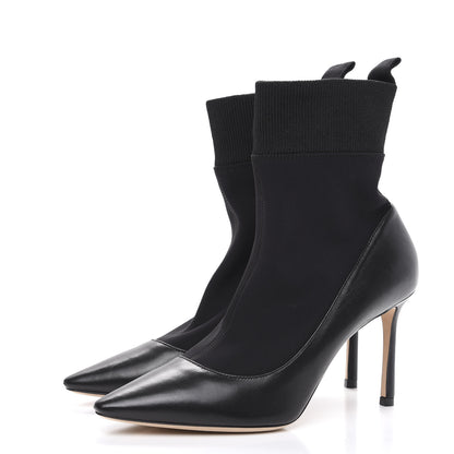 Jimmy Choo Nappa Stretch Fabric Brandon 85 Ankle Sock Boots 37 Black 3 of 8