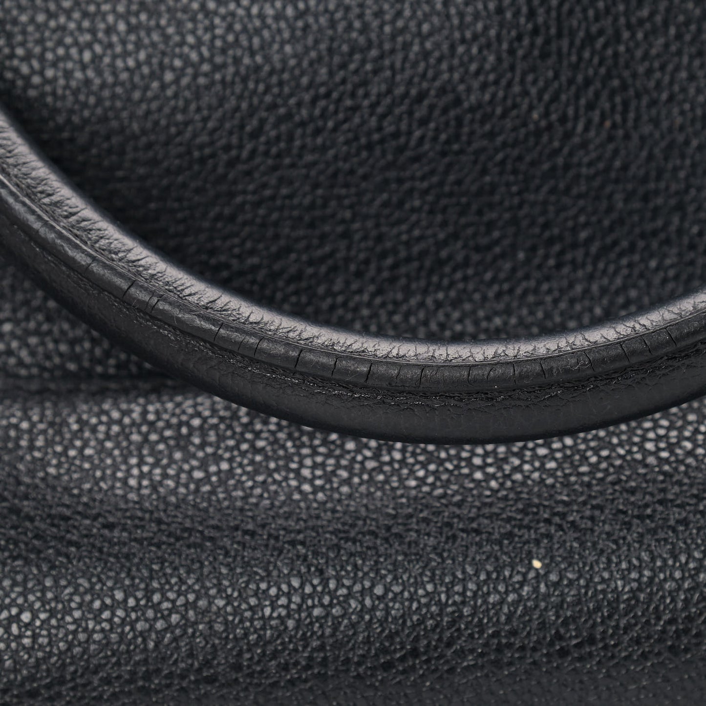 Grained Calfskin Boston Bag