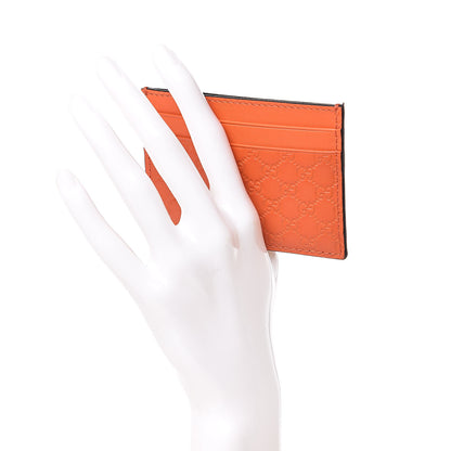 Gucci Microguccissima Card Holder Sun Orange 2 of 6