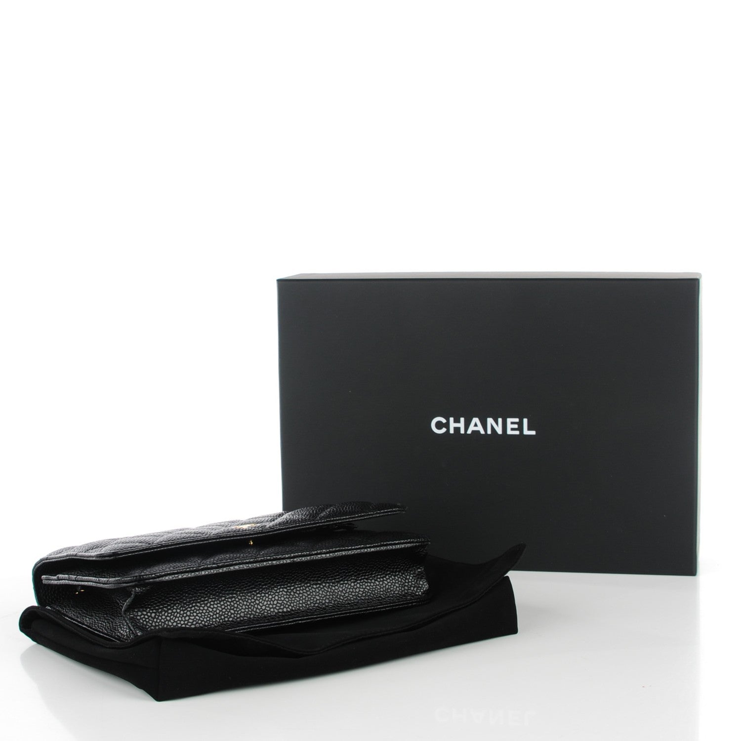 Chanel Caviar Quilted Wallet On Chain WOC Black 4 of 8