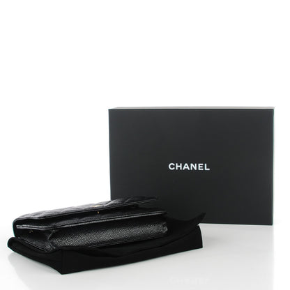 Chanel Caviar Quilted Wallet On Chain WOC Black 4 of 8