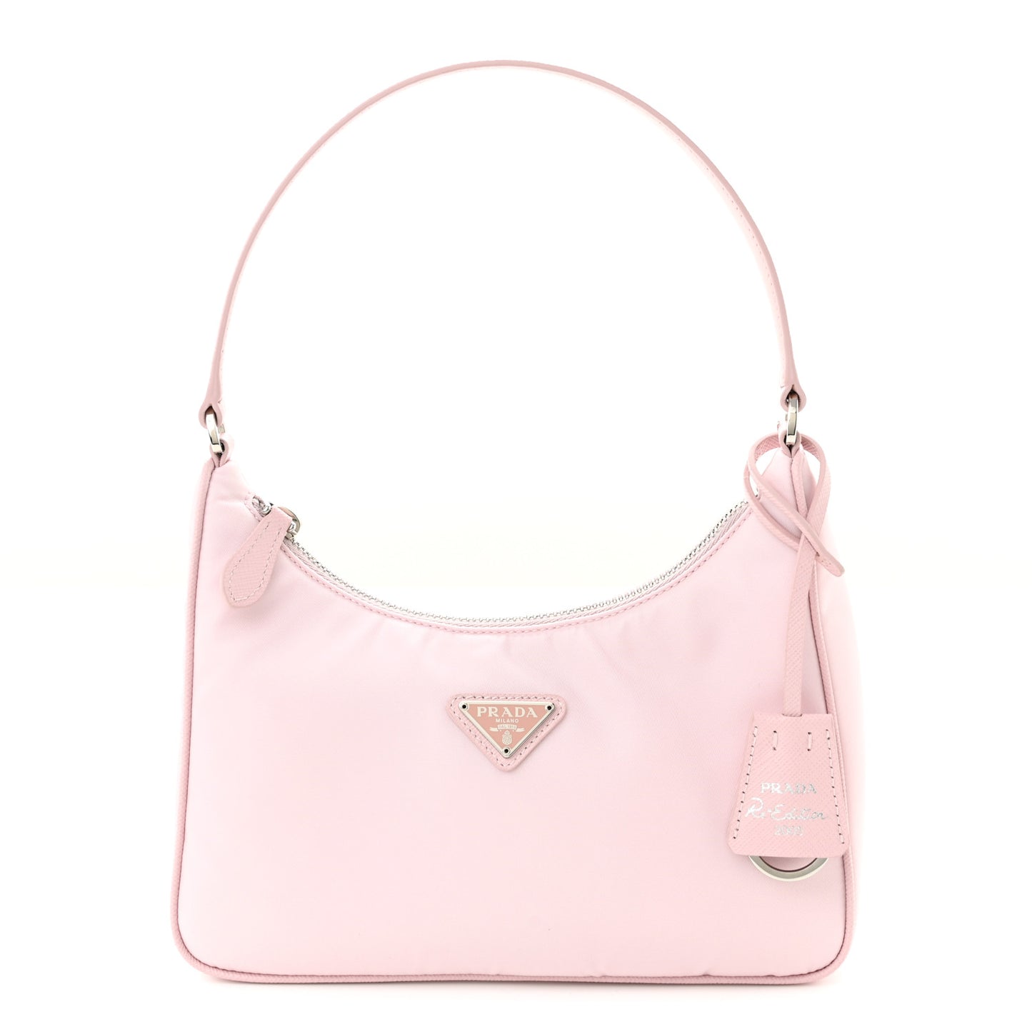 Re-Nylon Saffiano Mini Re-Edition 2005 Bag Alabastro