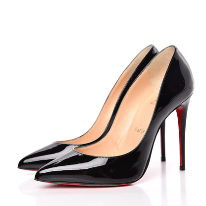 Christian Louboutin Patent Pigalle Follies 100 Pumps 36 Black 3 of 13