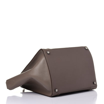 Celine Grained Calfskin Medium Phantom Luggage Taupe 4 of 12
