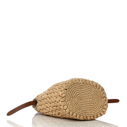 Prada Raffia City Calf Bucket Bag Naturale Cognac 3 of 8