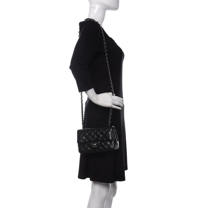 Chanel Lambskin Quilted Mini Rectangular Flap Black 2 of 11