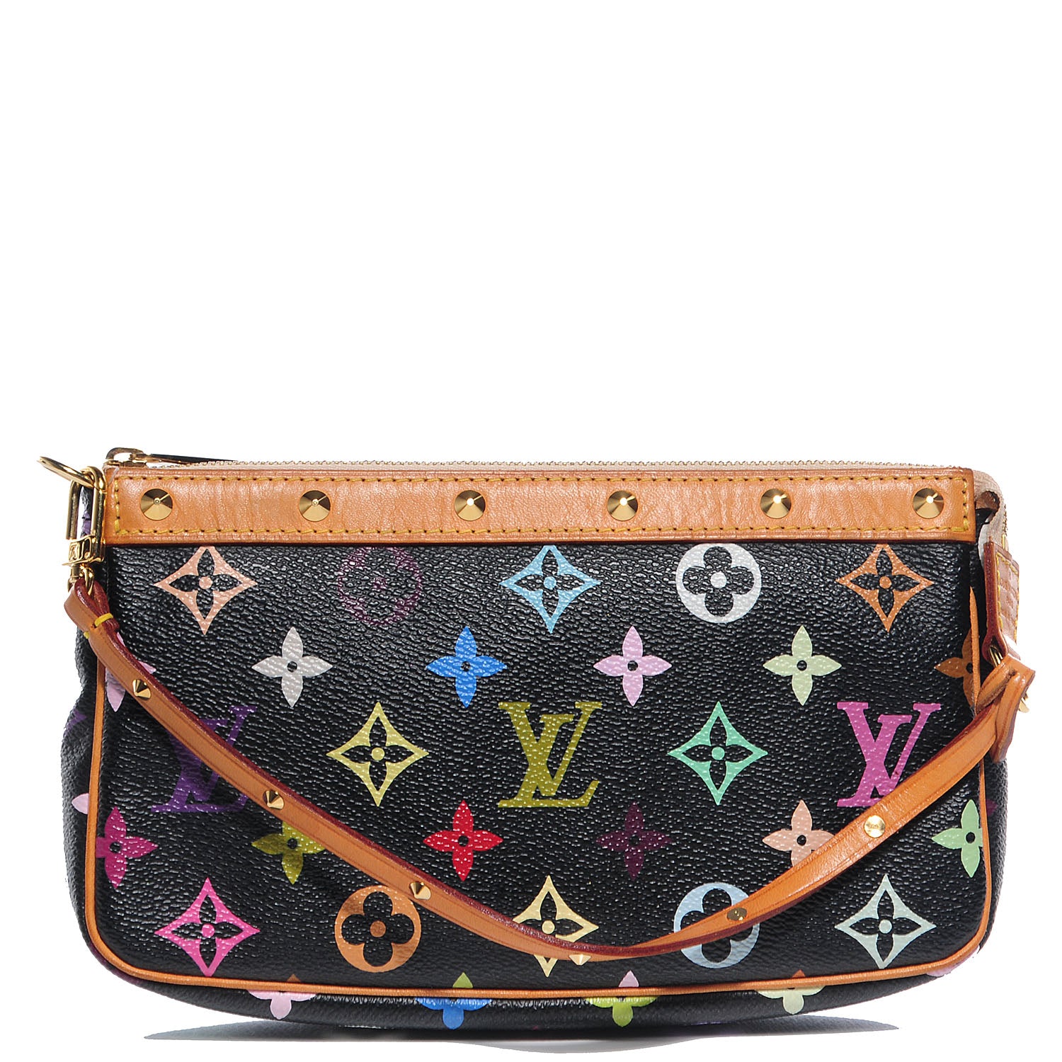 Louis Vuitton Monogram Multicolor Pochette Accessories Black 1 of 8