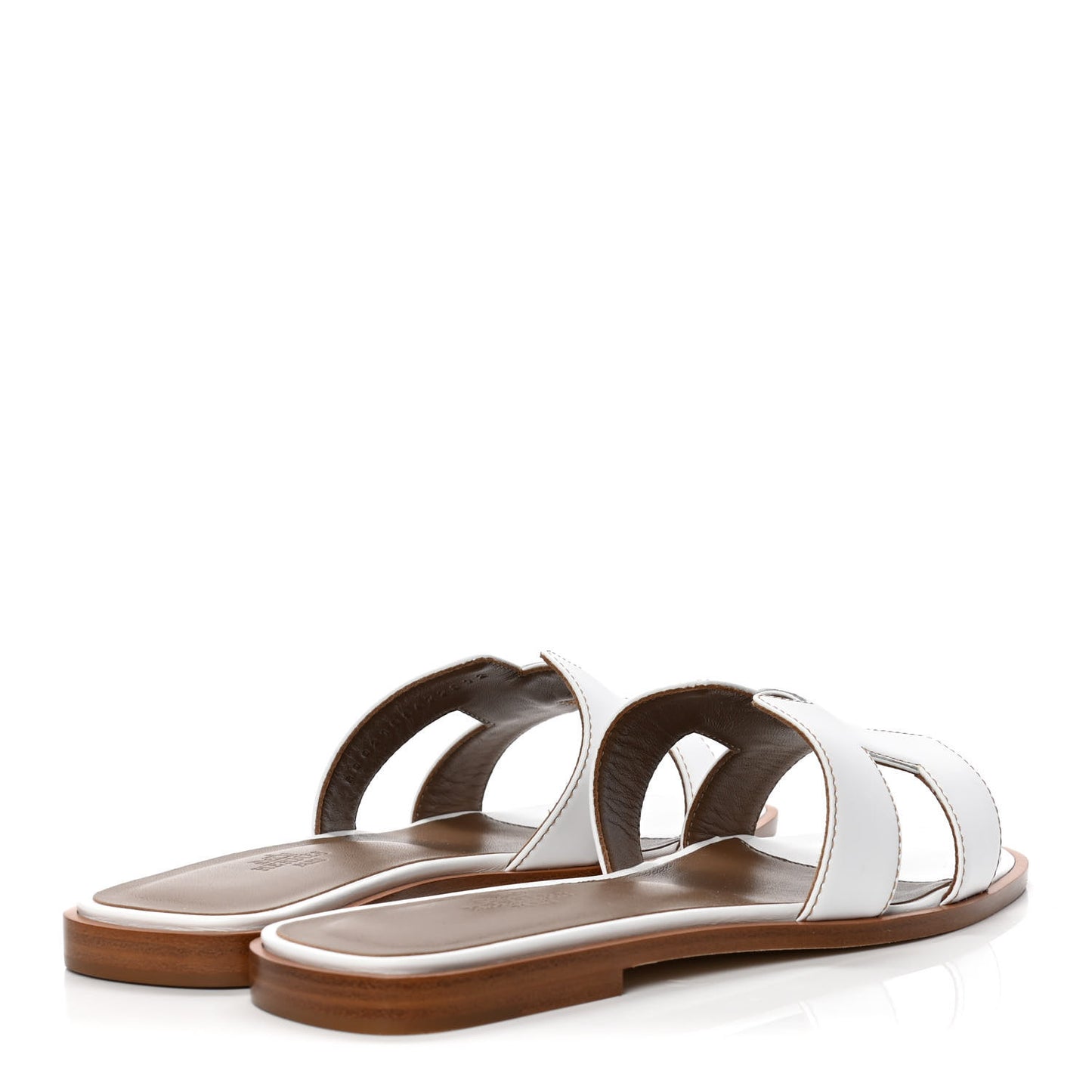 Box Calfskin Oran Sandals 37.5 White