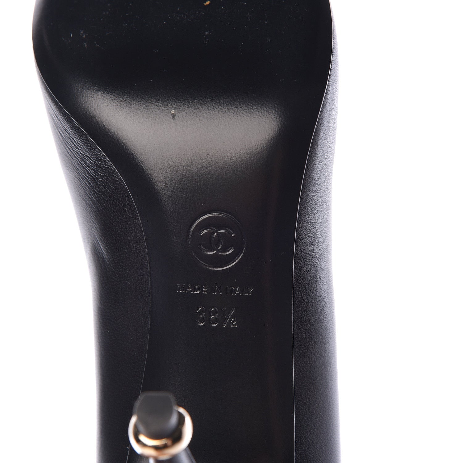 Chanel Lambskin Camellia Pumps 38.5 Black 9 of 14