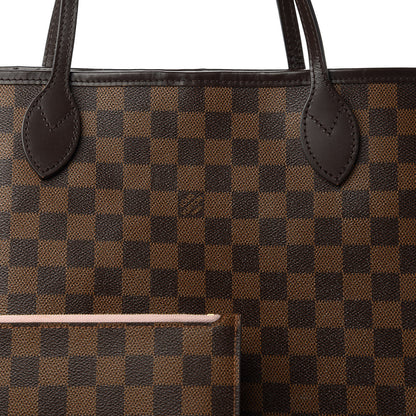 Louis Vuitton Damier Ebene Neo Neverfull MM Rose Ballerine 11 of 11