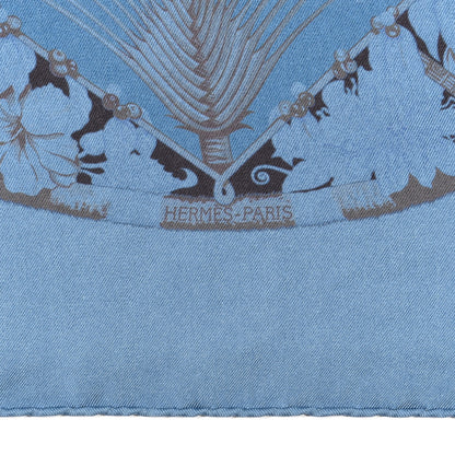 Hermes Silk Aloha Dip Dye Scarf 70 Bleu Jean 2 of 3