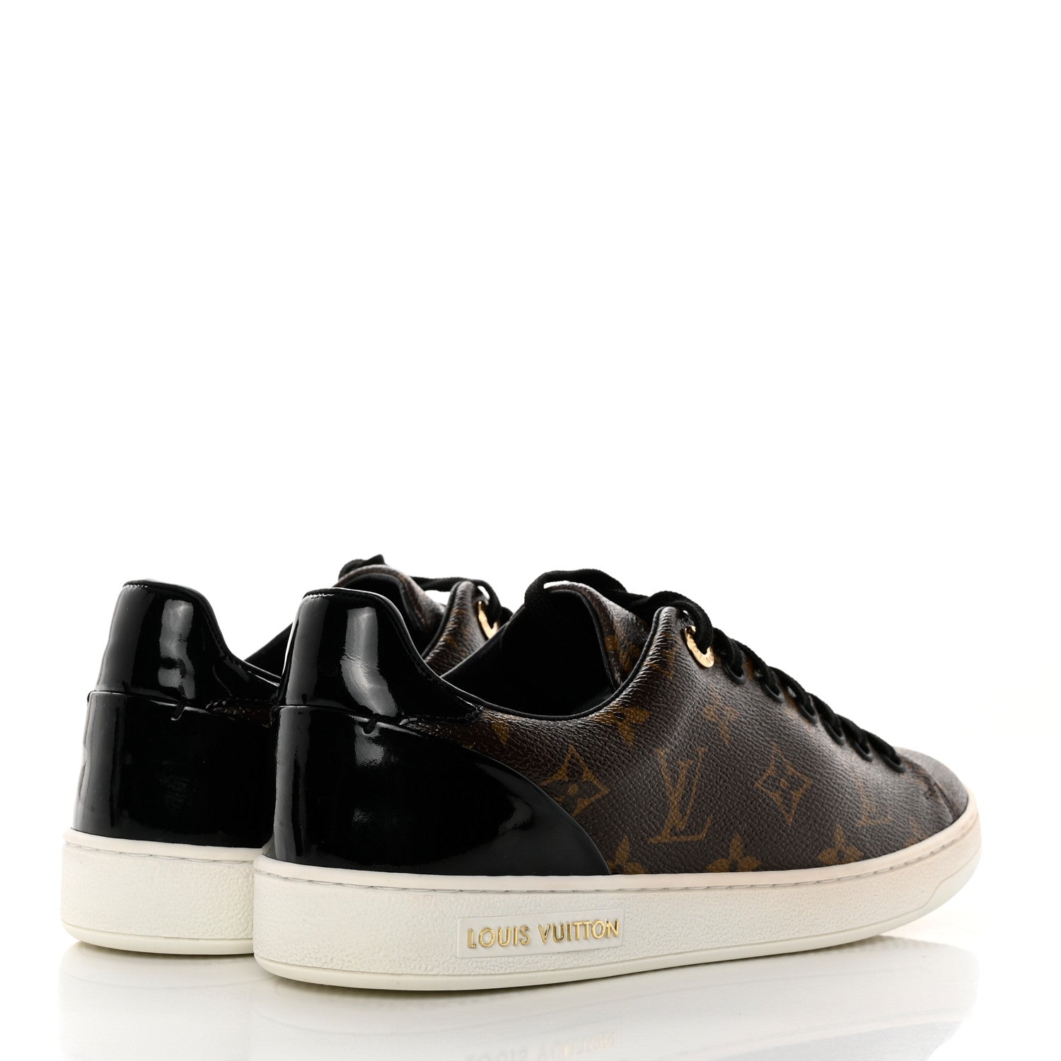 Louis Vuitton Patent Monogram Frontrow Sneakers 38 4 of 9