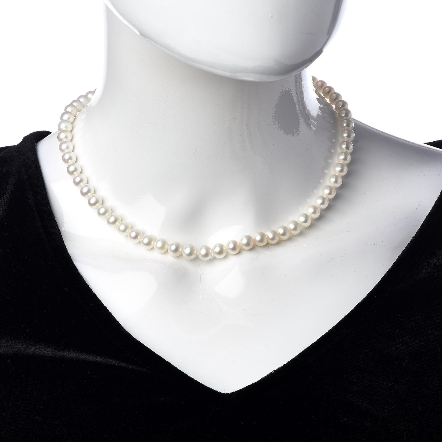 Sterling Silver Freshwater Pearl 6-7mm Ziegfeld Necklace
