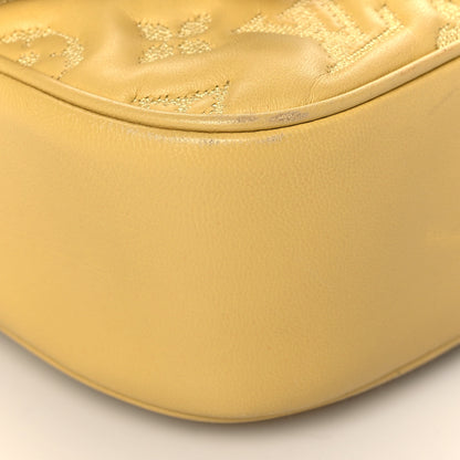 Louis Vuitton Lambskin Mama Broderie Pochette Jaune Pale 8 of 11