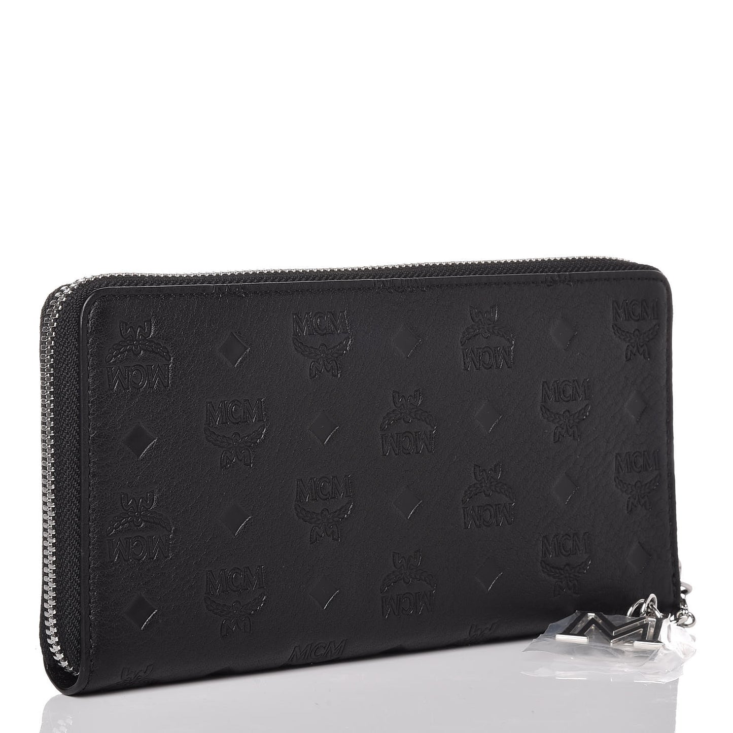 Calfskin Ottomar Monogram Klara Zip Wallet Black
