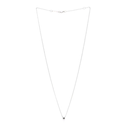 Roberto Coin 18K White Gold Symphony Golden Gate Rondel Pendant Necklace 3 of 4