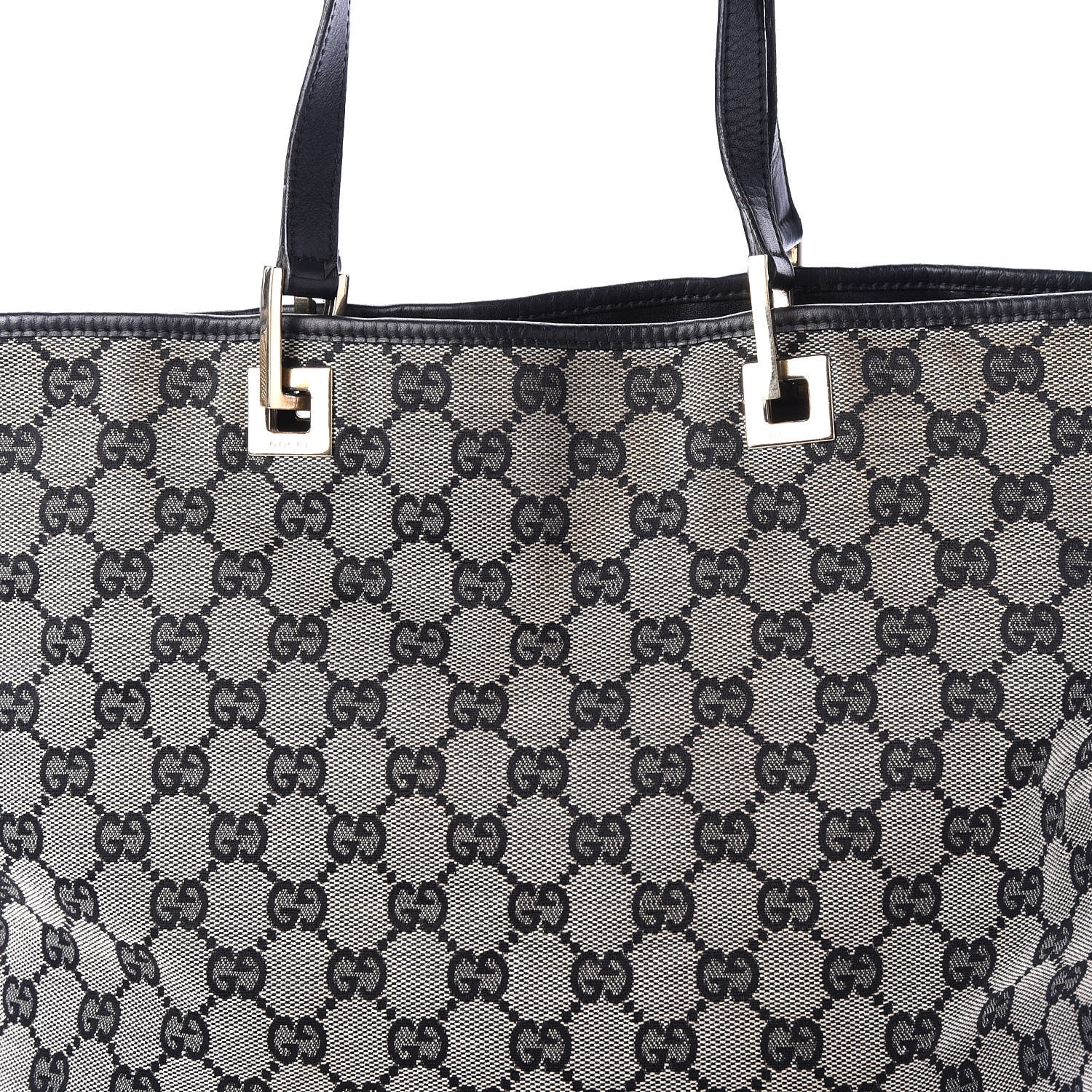 Gucci Monogram Large Bucket Tote Black 10 of 10