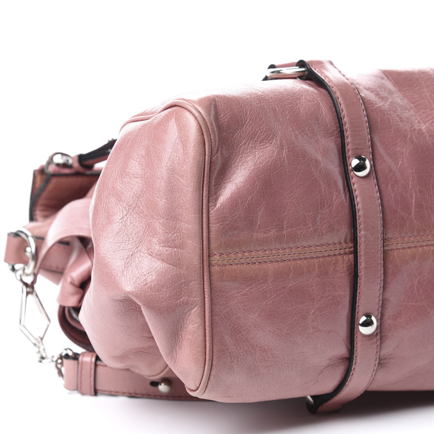 Miu Miu Vitello Lux Medium Bow Bag Loto 7 of 10