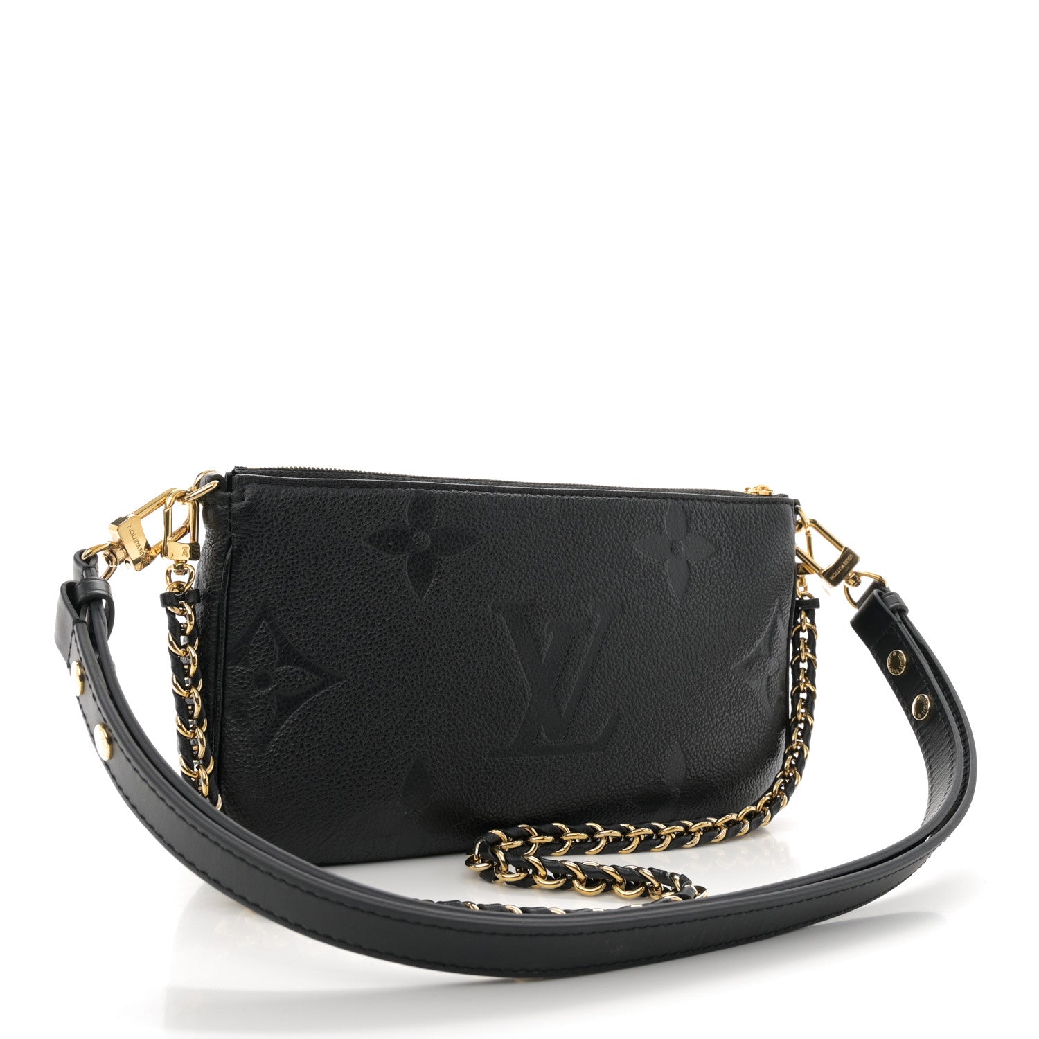 Louis Vuitton Empreinte Monogram Giant Multi Pochette Accessories Black 3 of 10