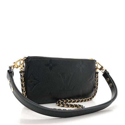 Louis Vuitton Empreinte Monogram Giant Multi Pochette Accessories Black 3 of 10