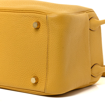 Hermes Taurillon Clemence Lindy 26 Jaune Ambre 7 of 12