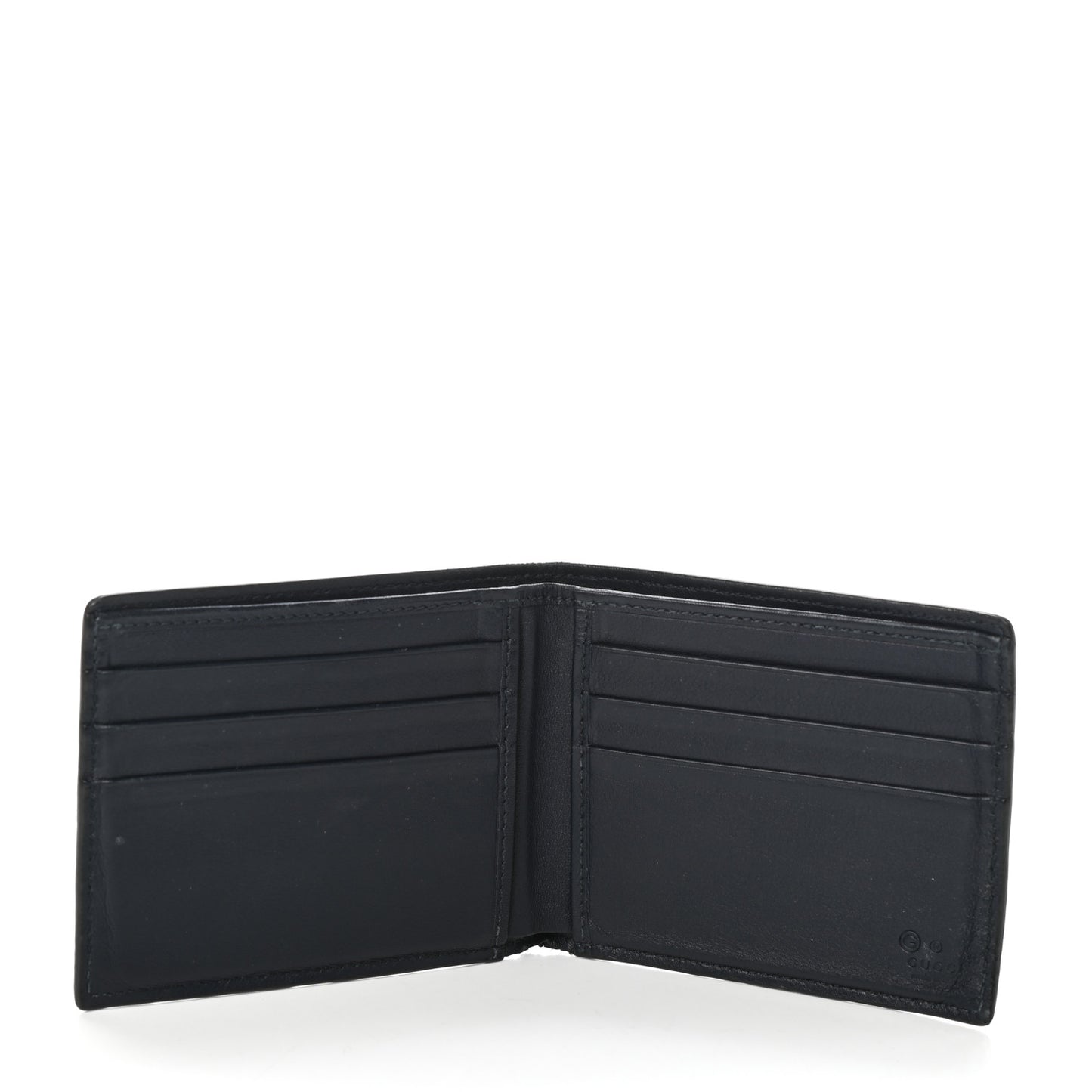 Microguccissima Bi-Fold Wallet Black