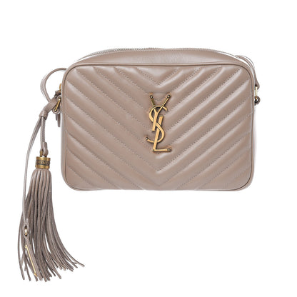 Saint Laurent Calfskin Matelasse Monogram Lou Camera Bag Dusty Grey 1 of 10