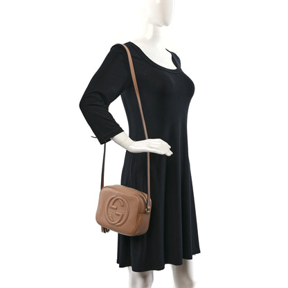 Gucci Pebbled Calfskin Small Soho Disco Bag Camelia 2 of 11