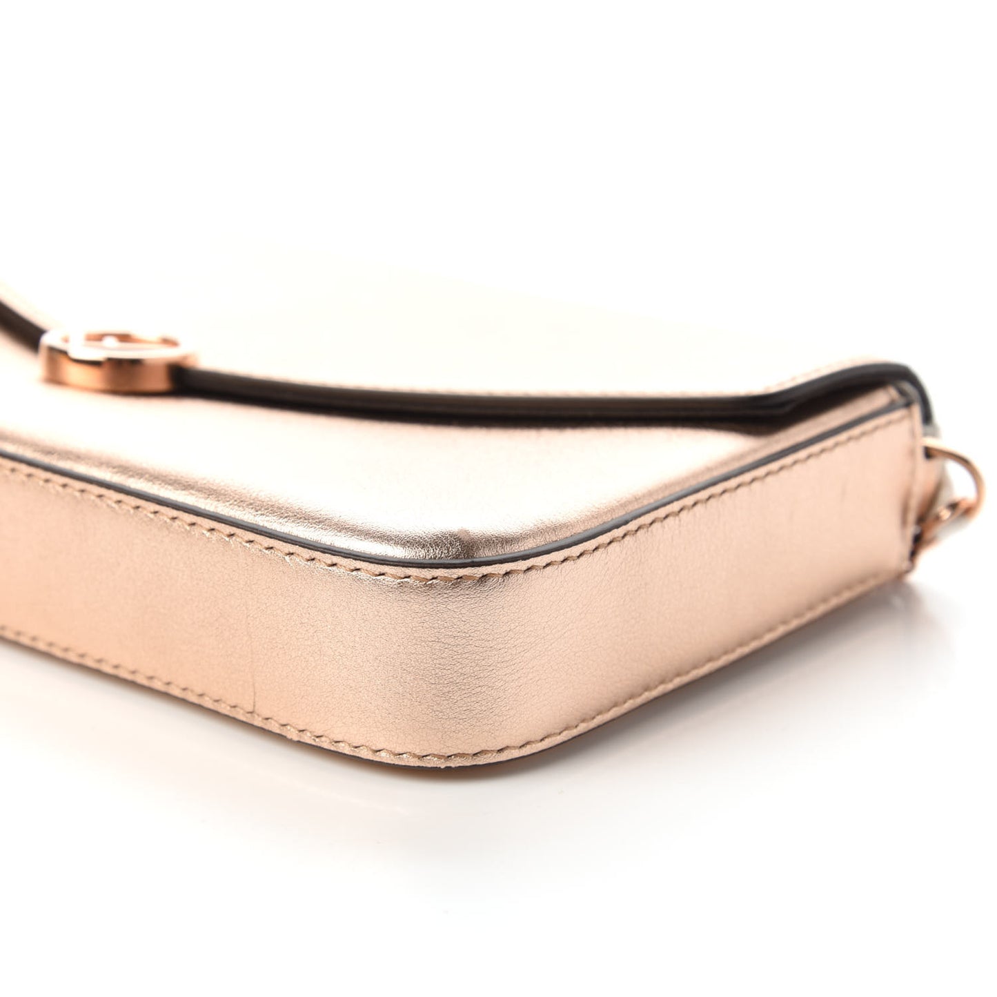 Vitello Laminato F is Fendi Envelope Wallet on Chain Rame