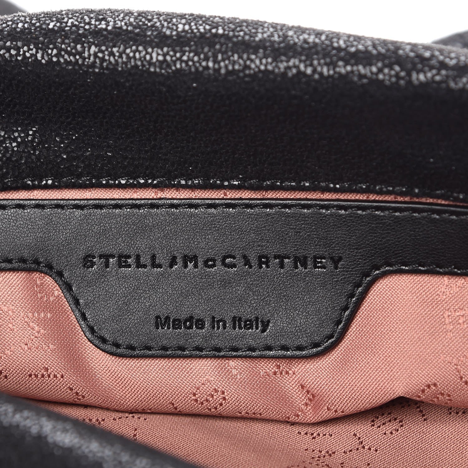 Stella McCartney Shaggy Deer Mini Falabella Fold Over Tote Black 7 of 8