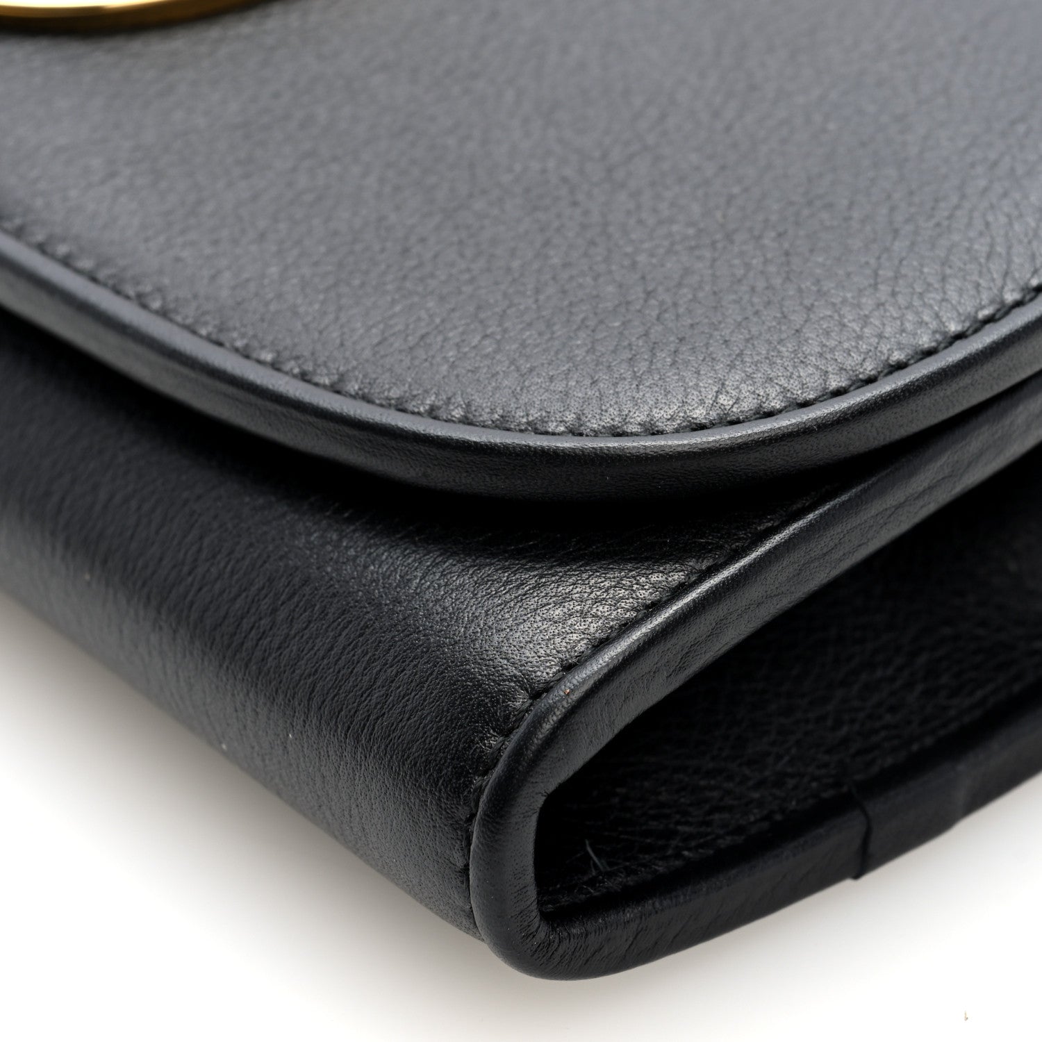 Gucci Roxy Calfskin Blondie Continental Chain Wallet Black 9 of 9