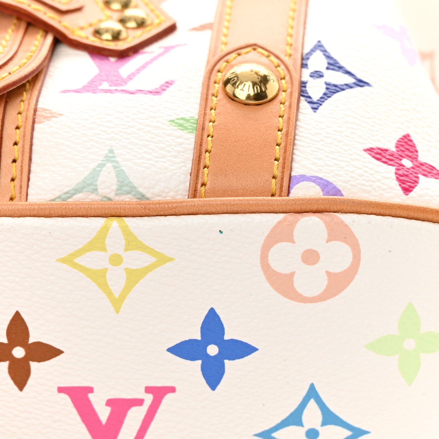 Monogram Multicolor Theda GM White