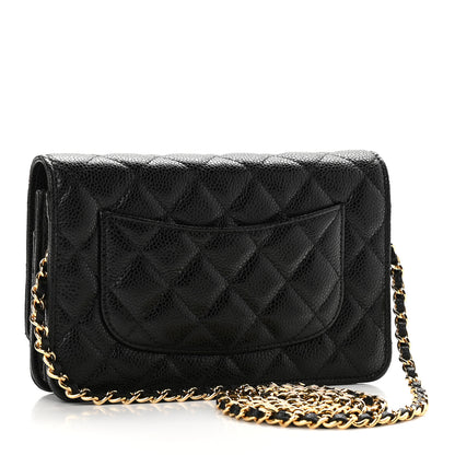 Chanel Caviar Quilted Wallet On Chain WOC Black 3 of 10