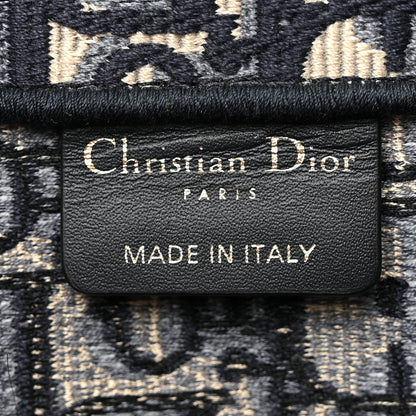 Christian Dior Oblique Medium Book Tote Blue Multicolor 6 of 13