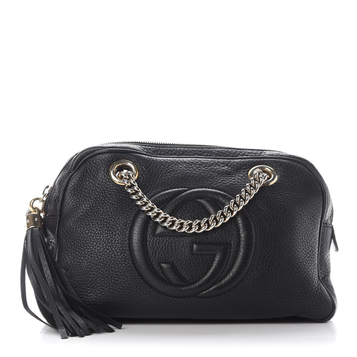 Gucci Pebbled Calfskin Small Soho Bowler Black 1 of 14