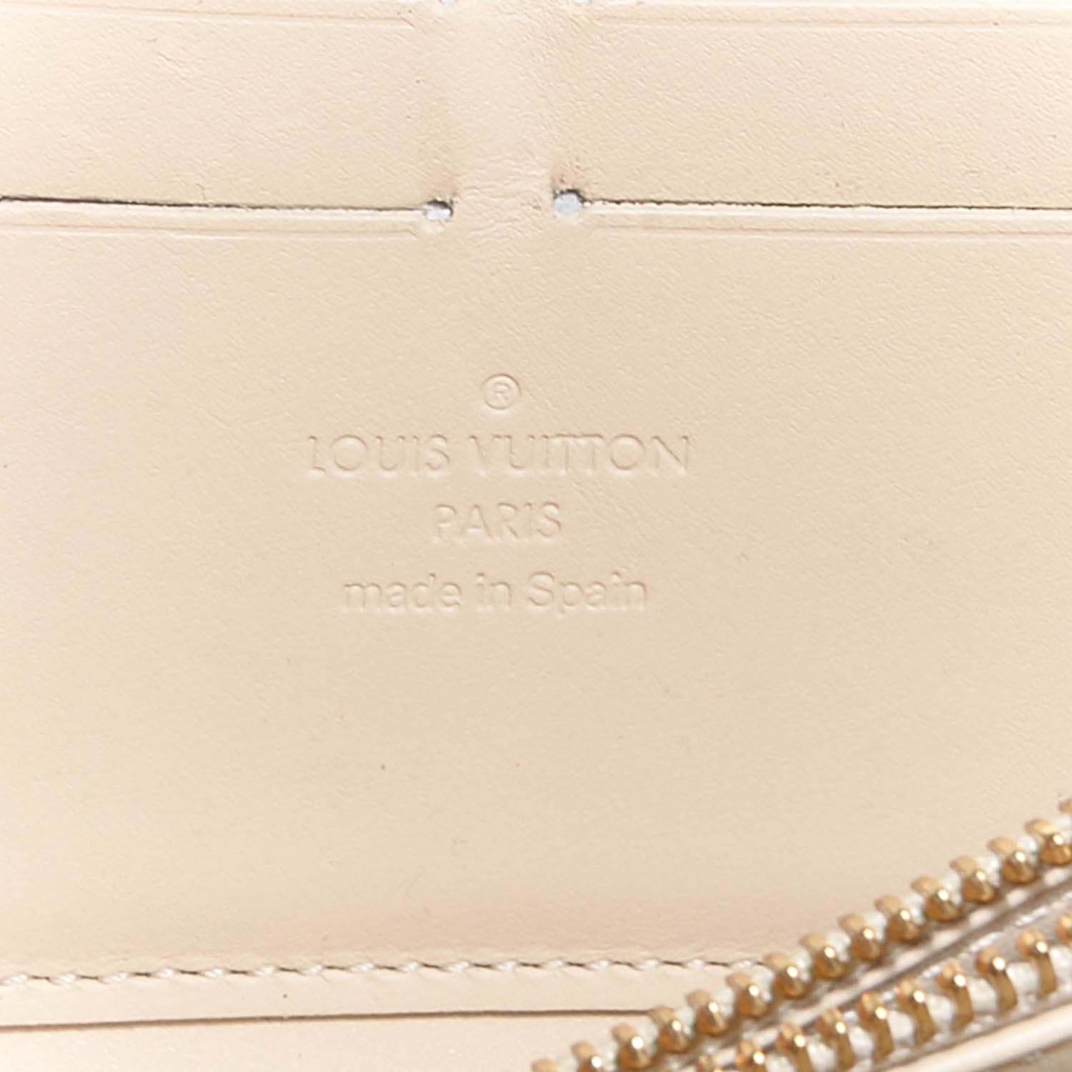 Louis Vuitton Vernis Leopard Zippy Wallet Blanc Corail 6 of 7