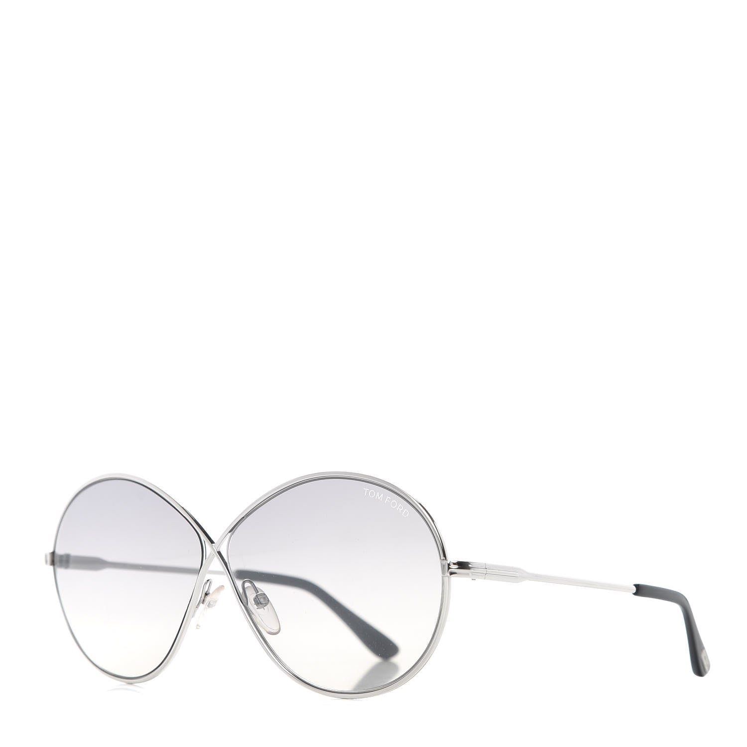 Tom Ford Metal Rania-02 Oval Sunglasses TF564 Silver 1 of 8