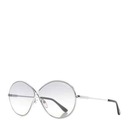 Tom Ford Metal Rania-02 Oval Sunglasses TF564 Silver 1 of 8