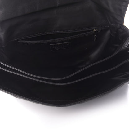 Chanel Lambskin Quilted Maxi Chanel 3 Flap Black 4 of 9