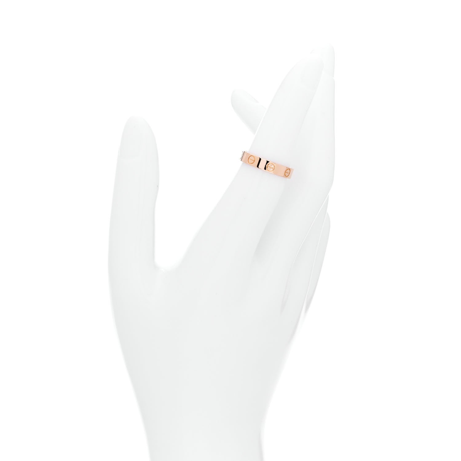Cartier 18K Pink Gold 3.5mm LOVE Wedding Band Ring 50 5.5 2 of 4