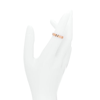 Cartier 18K Pink Gold 3.5mm LOVE Wedding Band Ring 50 5.5 2 of 4
