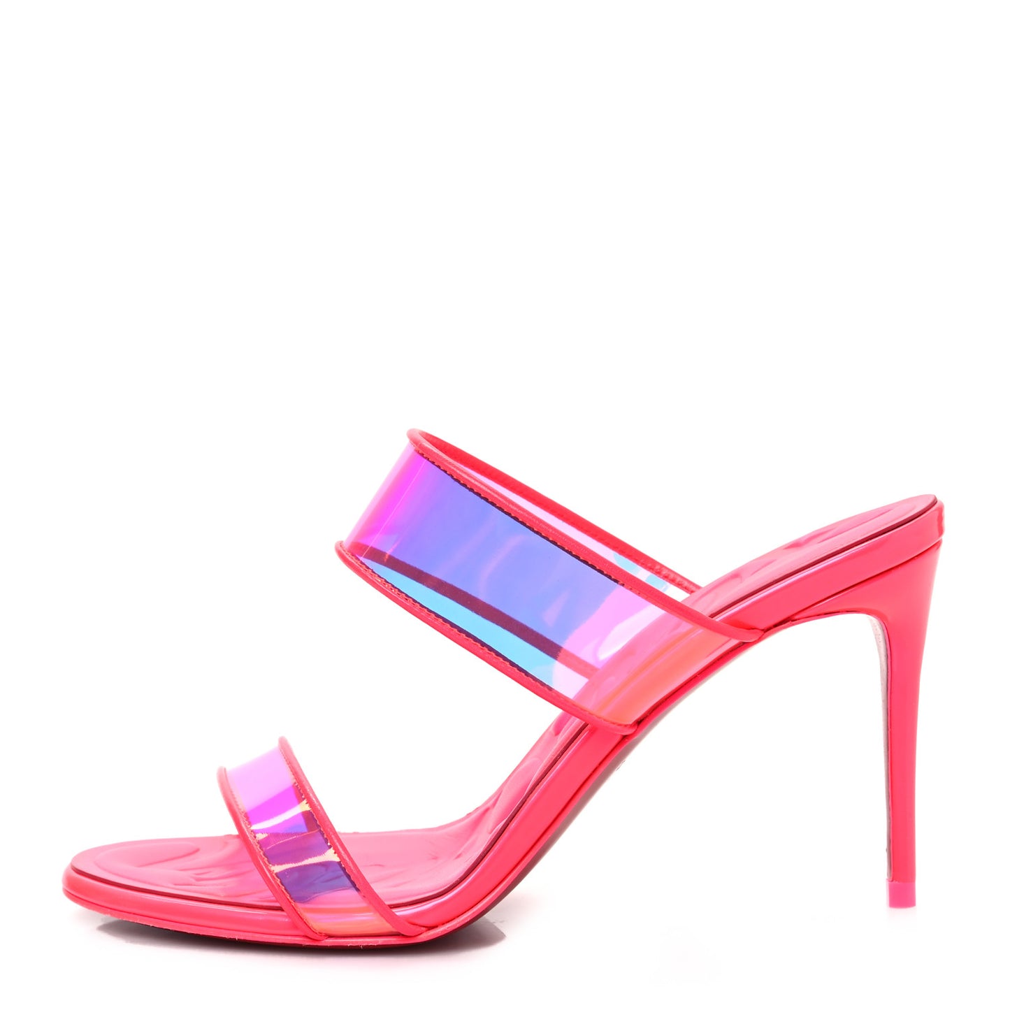PVC Just Loubi 85 Sandals 36.5 Fuchsia