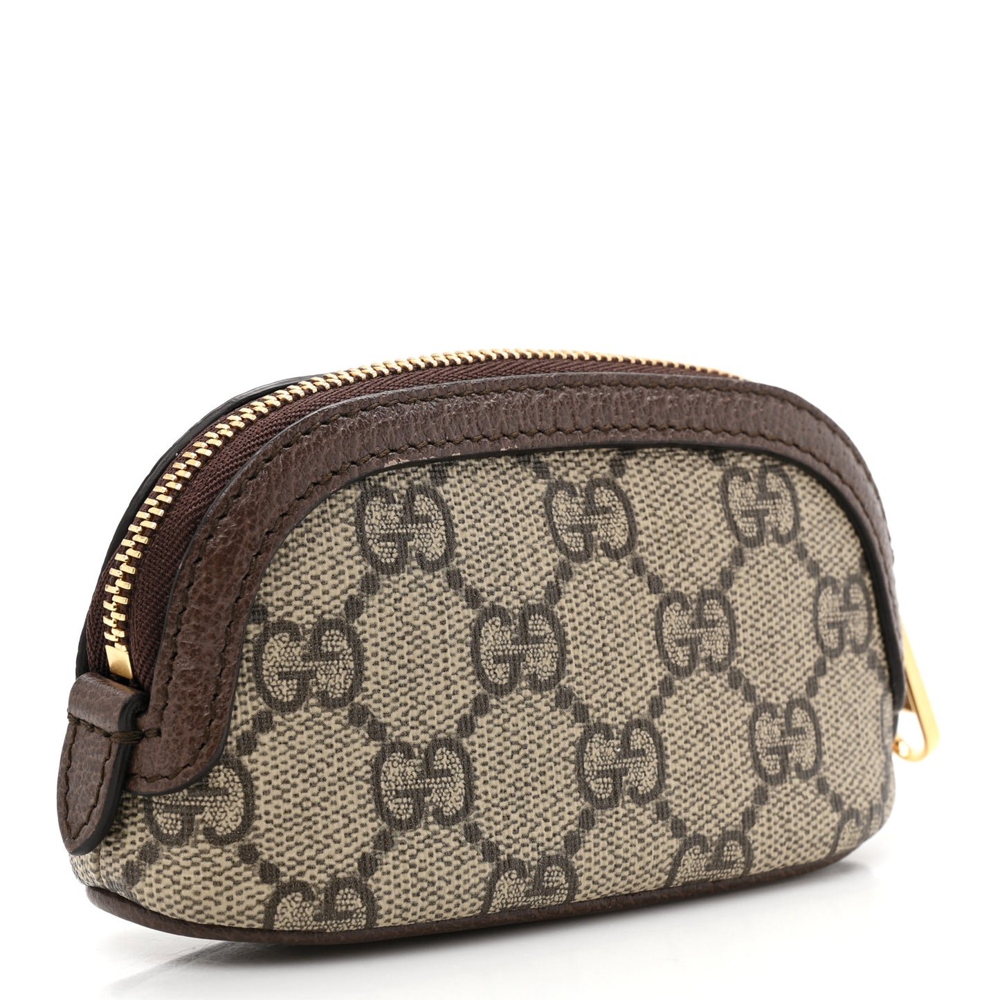 GG Supreme Monogram Web Ophidia Dome Key Pouch Beige New Acero