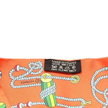 Hermes Silk Cordages Twilly Scarf Orange 3 of 3