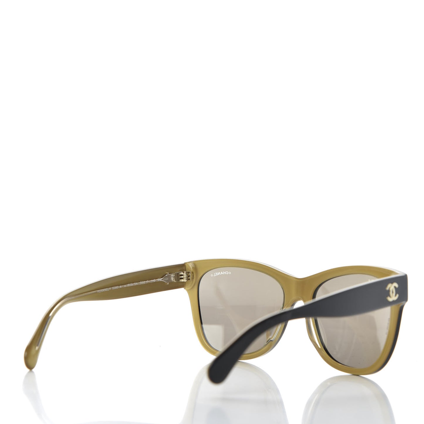 Acetate Square CC Sunglasses 5380 Black