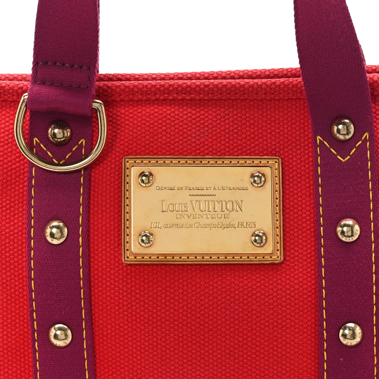 Louis Vuitton Antigua Cabas PM Red 8 of 12