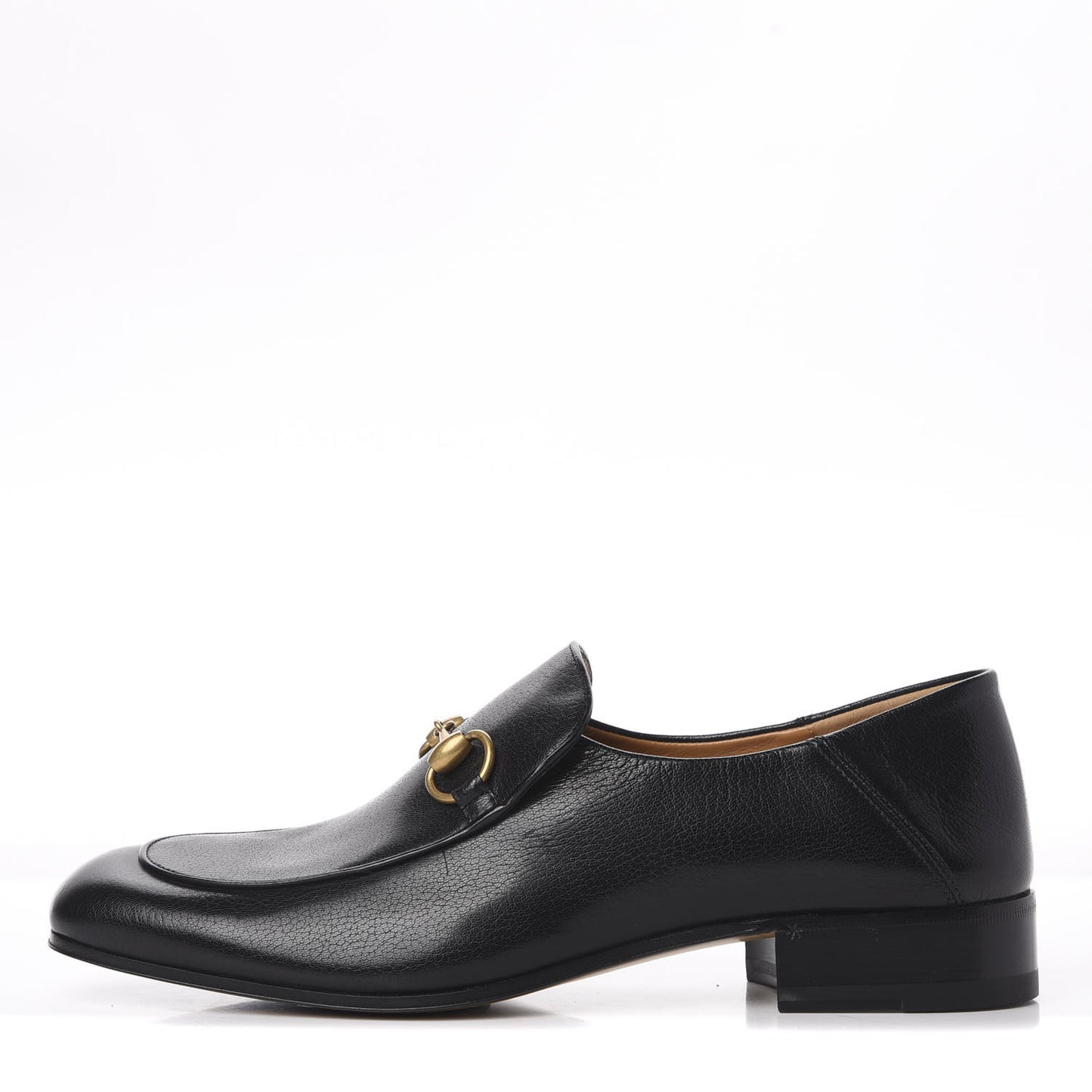 Goatskin Mens Horsebit Loafers 8.5 Black