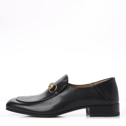 Gucci Goatskin Mens Horsebit Loafers 8.5 Black 1 of 9